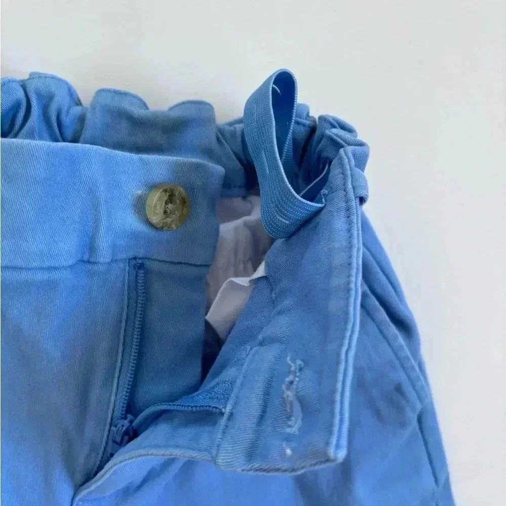 Janie & Jack Blue Twill Shorts - Picture 3 of 6